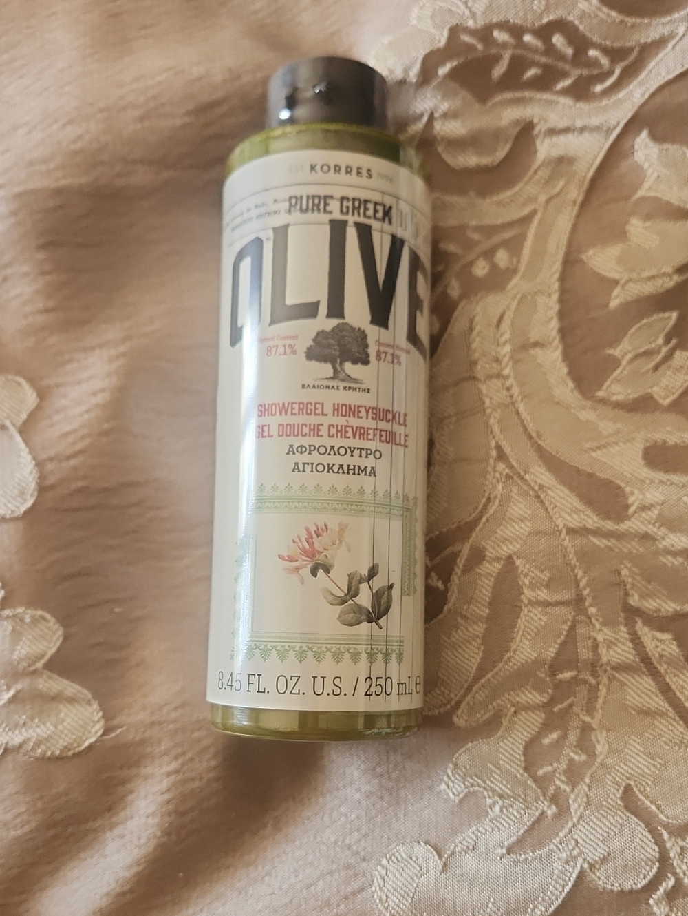 "NEW FACTORY SEALED"!!!Korres Olive Honeysuckle Shower Gel